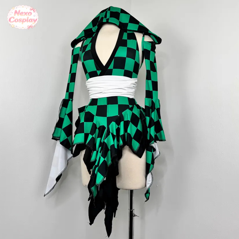 Gender‑bend Tanjiro Kamado Swi - Anime Cosplay Jumpsuit review and price