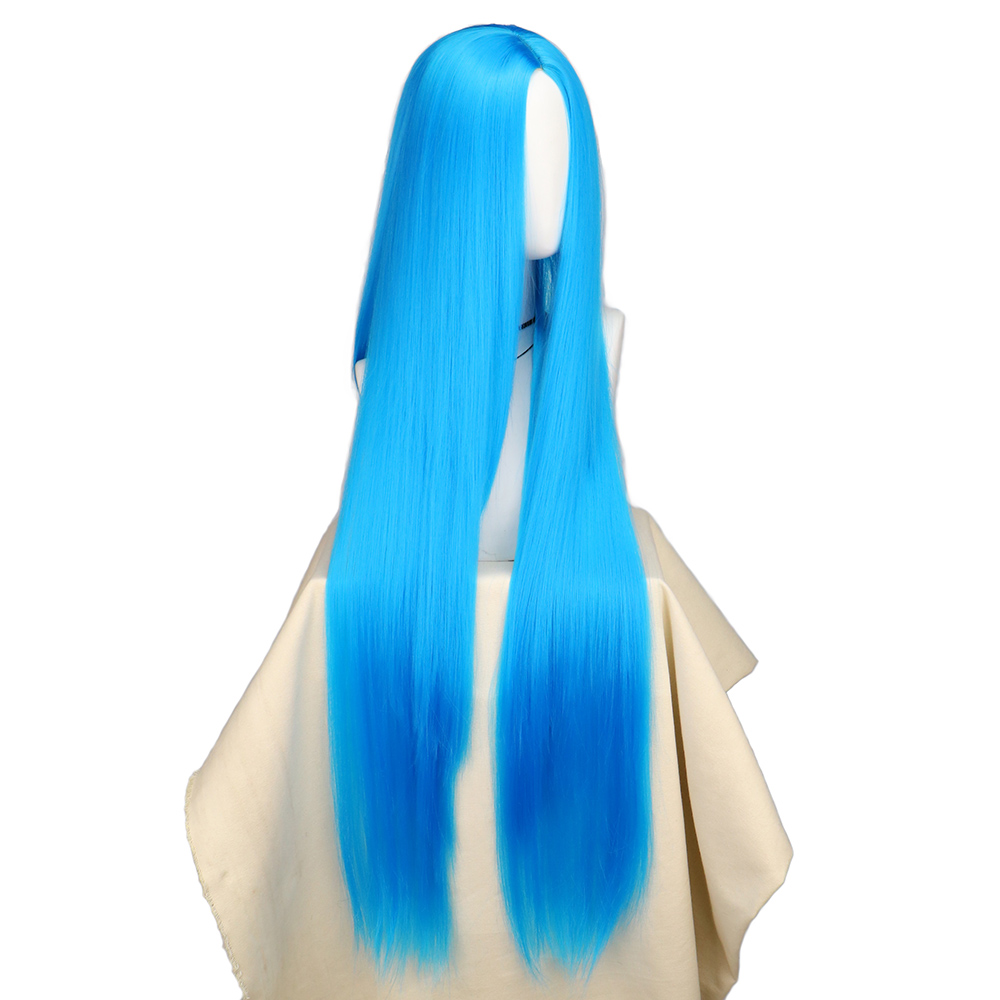 QQXCAIW Cosplay 100cm Long Blu - Anime Cosplay Blue Hair review and price